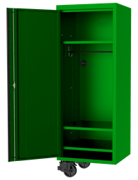 [SP44885G] LOCKER SIDE USA5972 3 SHELF + HANGER GREEN/BLACK