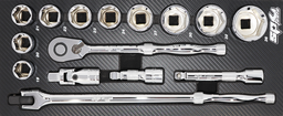 [SP50011] EVA TOOLKIT TEC 15PC 1/2&quot; METRIC SOCKETS + ACC