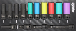 [SP50014] EVA TOOLKIT TEC 14PC 1/2&quot; METRIC IMPACT SOCKETS
