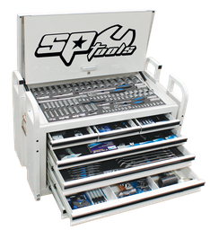 [SP50115W] TOOLKIT 413PC METRIC/SAE -WHITE 7 DRAWER FIELD SE