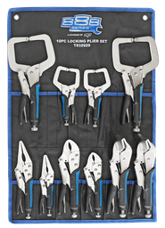 [T832929] PLIER LOCKING 10PC SET 888