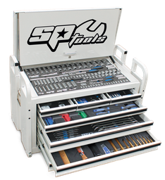 [SP50115WX] TOOLKIT 413PC METRIC/SAE -WHITE 7 DRAWER FIELD SE