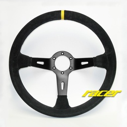 Racer S/Wheel - Round - 350mm - 90mm Dish - Steering Wheels